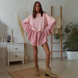 Fongt Front Breast Bow Kinetic Sweater With Sexy Body-Renovation Hottie Light Ripe Wind Pure Desire