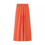 Fongt New Solid Color Sling Clothes Casual Loose Trouser Set