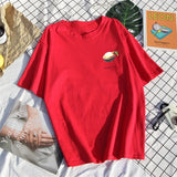 100% Cotton T Shirt Women Printed Short Sleeve Elastic O-Neck Soft Tees Summer Fashion Soft Plus Size New