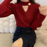 Fongt Fashion Sweater Set Women's New Deep V-Neck Collar Sweater Sling Vest Two-Piece Set In Autumn/Winter 2025