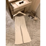 Fongt Tight Waist Broad Legs Loose Leisure Pants Women Autumn And Winter Plus Thick Hanging Slackening Trousers