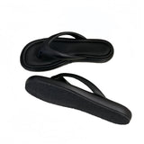 Fongt Small Fragrant Style With Skirt Silver Clip Thick Bottom Flip-Flops Women Wearing Summer Fashion Flat-Bottomed Cool Slippers