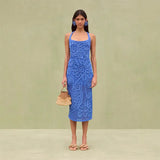 Fongt Women's Fashionable Sleeveless Knitted Dress Fashioned Slings Long Dresses In Summer 2025