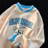 Hip Hop pullover sweatshirt Vintage Retro Anime Knitted