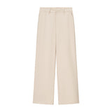 Fongt Explosion Women's Button Blouse Broad Leg Trousers Set