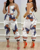 Independent Station 2023 New Printed Strap Jumpsuit In Stock-Outfit