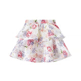Fongt Homemade New Women's Clothing Hang Neck Sleeveless Short Top Short Floral Skirt Two-Piece