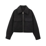 Fongt Women's Fashioned Clip Pocket With Long Sleeve Jacket Jacket In Fall 2025 3046288