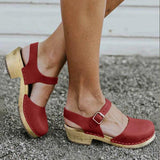 Summer Fashion Platform Sandals Women Wedge Shoes Buckle Strap Ladies Leather Boots Casual Increase Height Sandal Plus