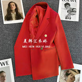 Fongt Green Fried Street Small Suit Jacket Female 2024 Spring And Autumn New Korean Version Net Red Temperament Small Leisure-Outfit