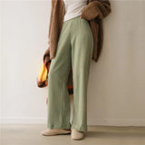 Minimalist High Waist Straight Wide Leg