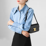 Fongt Blue Sharp Collar Shirt Woman 2025 Spring And Autumn Design Small Commuting Professional Shirt Vinegar