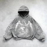 Fongt Wash Hooded Hoodie Hoodie Winter High Street Men And Women With The Same Shirt Top