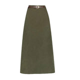 Fongt New Autumn And Winter Port Style Retro Skirt Thicker Wicked Skirt Long Bag Hip Skirt Open Skirt