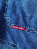 Sales Shorts Y2K Pants Harajuku Hip-Hop Lucky 7 Pattern Retro Blue Baggy Jeans-Outfit