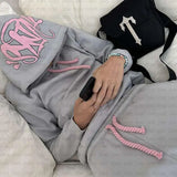 And Winter Fashion Brand Printed Loose Sweaters Y2K Hip Hop Street Pullovers For Men And Women Casual Jackets-Outfit