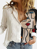 Women Lapel Long Sleeves Single Breasted