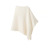 Fongt 2025 New French Minimalist Penitry Small Irregular Knitted Shawl Woman