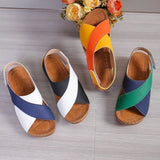 Fongt Sandals Women 2025 Summer New Pine Cake Thick Bottom With Skirt Casually Exposed Toe Beach Cool
