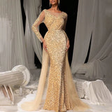 Fongt Ladies' Prom Dress Long Dress Temperament Stylish Elegant Long Lace Party Evening