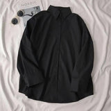 Fongt White Shirt Female Students Inside And Outside Wearing Spring Long-Sleeved Shirt Women 2025