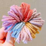 Girls Cute Colorful Basic Spiral Elastic Hair Bands Small Pigtail Hair Tie Scrunchie Rubber Band Kid Hair