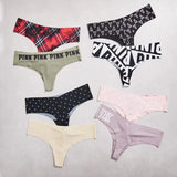 Fongt Lady T-Tong Trousers Round Lattice Letter Large-Size Female T-Trousers T-T-T-Pants