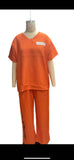 Fongt Adult Prison Clothes Inmate Costumes For Masquerade Children's Orange Prison Clothes Inmate