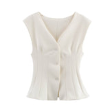 Fongt Homemade New Women's Double-Sided Waistcoat Double-Sided Cloth Trousers 3641305