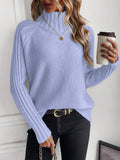 Fongt Women's Clothing Pure Color Buffet With Long-Sleeved Sweater Autumn And Winter High Collar Top