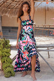 Fongt Women's High-End 2026 Spring And Summer New Sling Dress Print Long Dress Dress Women