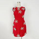 New Dress In Spring 2025 Femininity Commuting Fashion Round Collared Flower Vest Sleeveless