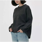 Fongt Version Of The New Winter 2025 Pink Sweet Round Neck Casual Jacket Sweater