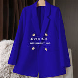 Fongt Suit Jacket Female Spring And Autumn 2024 New Small Spring And Autumn Suit Jacket Temperament Korean Version Casual Women-Outfit