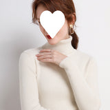 Fongt Temperament High-Neck Basic Sweater Women's Autumn And Winter Repair Jacket Inside The Bottom Of The Long-Sleeved Knitting