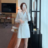 Fongt And Autumn High-Grade Thin 2025 Wind Coat Women's Long Spring And Autumn New Double Row Buckle Long Suit Coat