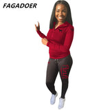 PINK Letter Print Outfits Zip Stand Collar Top + Leggings Pants Casual 2 Piece Set Women Tracksuits Sport Sweat