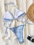 Fongt Swimwear 2024 Cowboy Print Swimwear Bikini D968R-Outfit