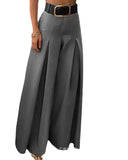 Fashion Khaki Wide-Leg Pants-Waistless LZS1723-Outfit