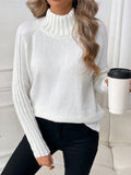 Fongt Women's Clothing Pure Color Buffet With Long-Sleeved Sweater Autumn And Winter High Collar Top