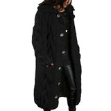 Size 4XL 5XL Autumn Winter Women Sweater Cardigan Twist Oversized Knitted Coat Female Long Cardigans Fashion Jackets