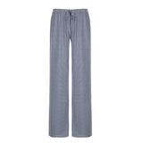 Fongt Base Simple Stripe Bump Color Straight Casual Tying Home Pants 2025 New