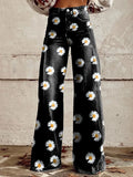 Daisy Women's Jeans High Waisted Wide Leg Pants Loose Women's Thin Imitation Jeans Wide Leg-Outfit