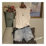 Vests Women Top O-neck Solid Tank Blusas Mujer De Moda Spring Summer New Fashion Female Sleeveless Casual Thin Tops