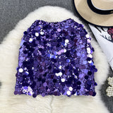 Fongt Fashion Sleek Dress Girl Summer High-Waisted A-Word Ultra-Short Skirt Small Swab A Hip Skirt Half Skirt