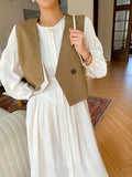 Spring French Dress Long Sleeve Design Sense Wind European Women's White