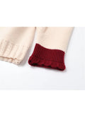 Women's Cashmere Sweater Loose Casual Turn-down Collar Single Breasted Knitted Pullovers Female Elegant Soft Sweet Retro