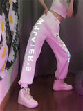 Techwear Reflective Sweatpants Women Harajuku Jogging Sports Pants Baggy Street Style Oversize Joggers Trousers