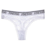 Fongt Lace Trousers Female Letter Waist Breathable Mesh Pattern Movement No Trace Yin T