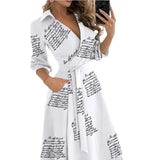 Sleeve V-Neck Casual Loose Holiday Midi